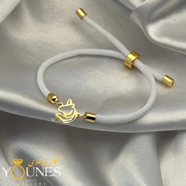 دستبند تک شاخ (یونیکورن) طلا لیزری